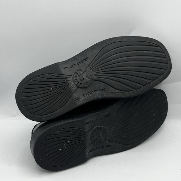 Mephisto Mens Manko Brandy Size 7.5 Smooth Black Leather Goodyear Welt Norwegian - Picture 7 of 13